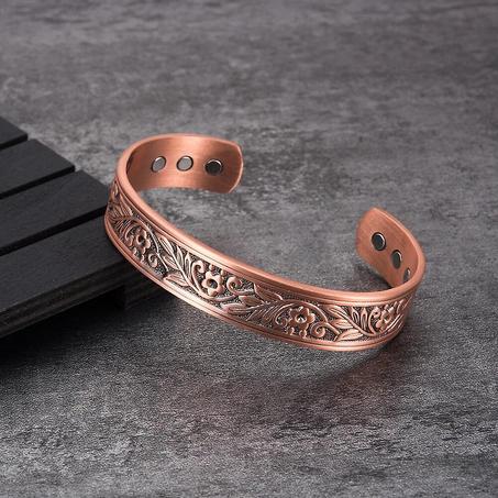 سوار النحاس الميغناطيسي للرجال والنساء الأناقة والفائدة الصحية