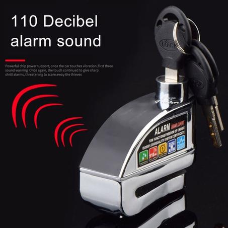 قفل قرص فرامل للدراجة النارية مع إنذار