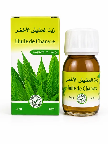 زيت الحشيش الأخضر Huile de Chanvre