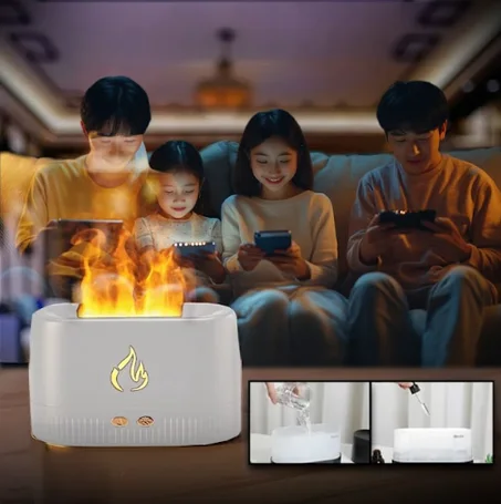 Flame Essential Oil Diffuser (White)