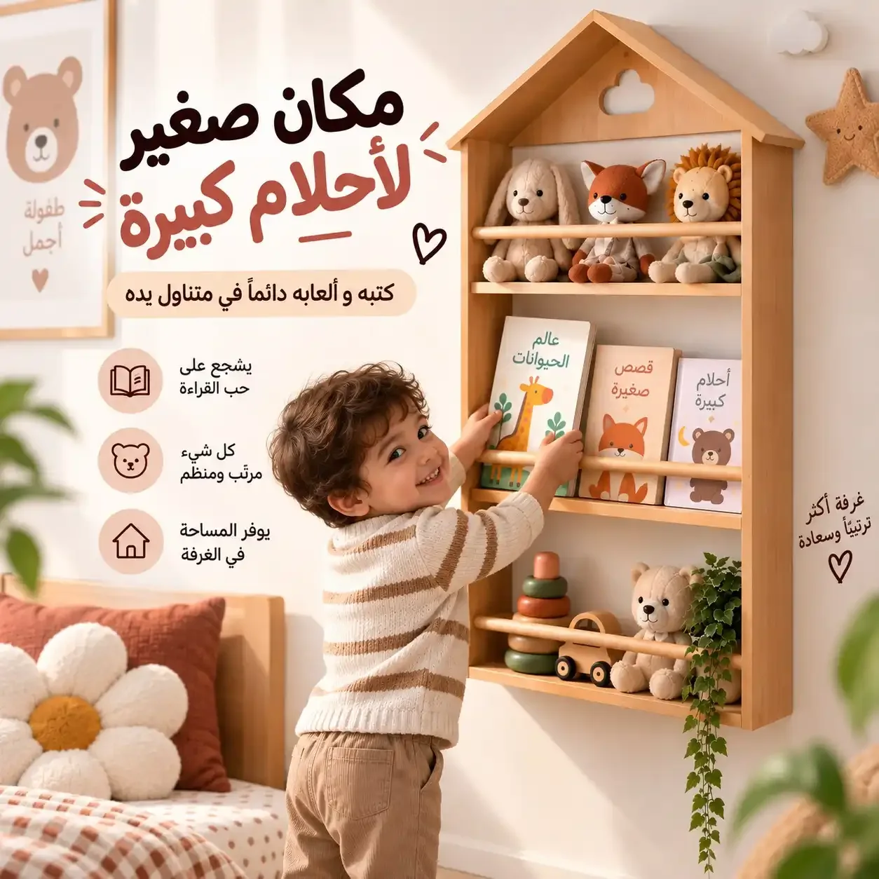 خزانة الكتب المعلقة على الحائط