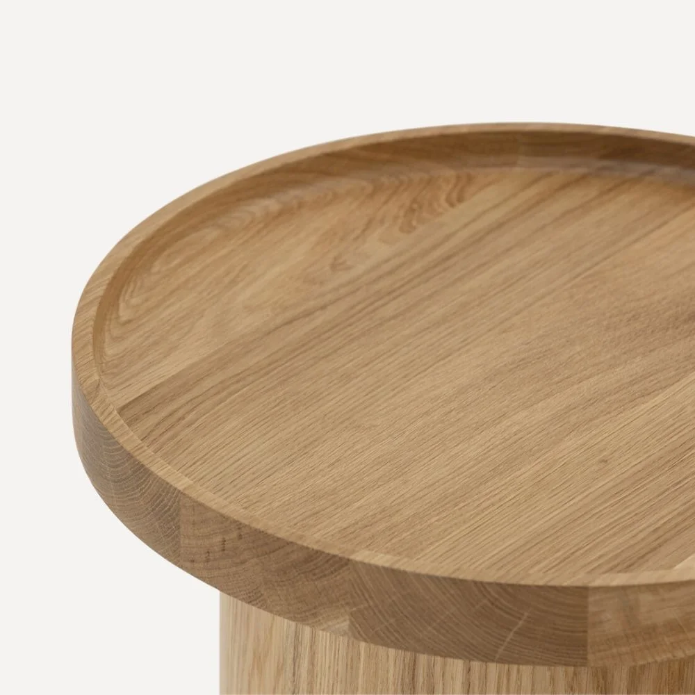 Le Duo ORA,Table basse en bois latte finition chêne