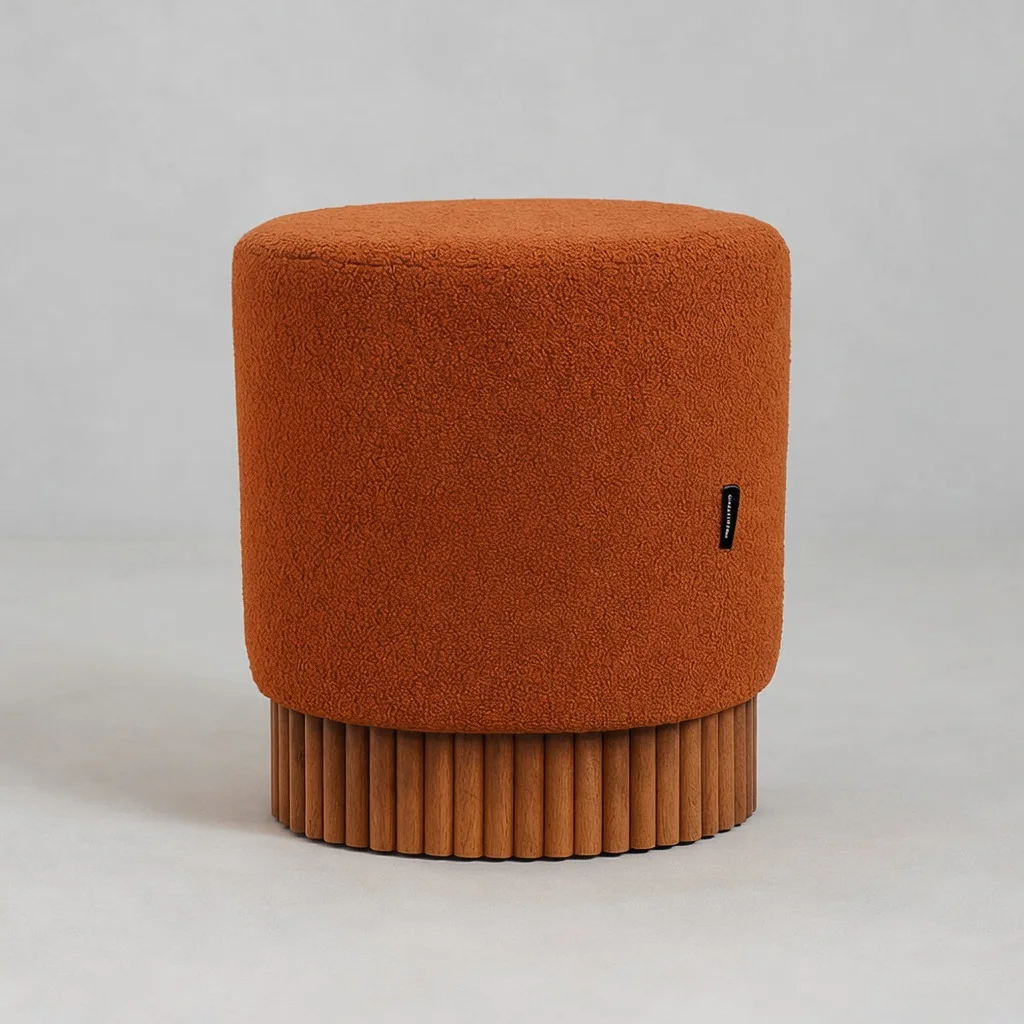 Pouf Bardage Bois – Design moderne & confort premium