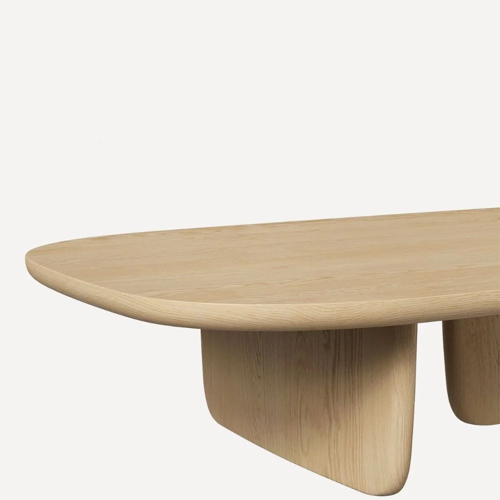 OSLO ,Table basse en bois massif latte Chêne