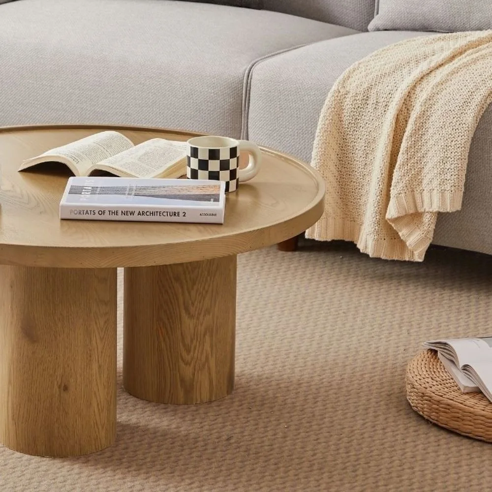 KYOTO,Table basse en bois latte finition chêne