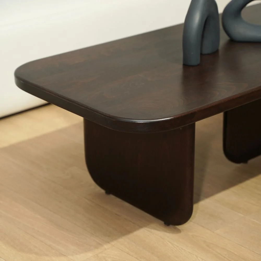 OSLO ,Table basse en bois massif latte noyé
