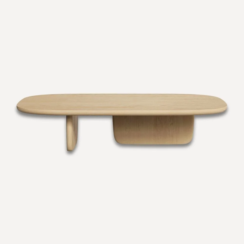 OSLO ,Table basse en bois massif latte Chêne