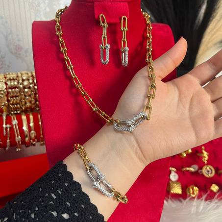 Ensemble Tifany strass