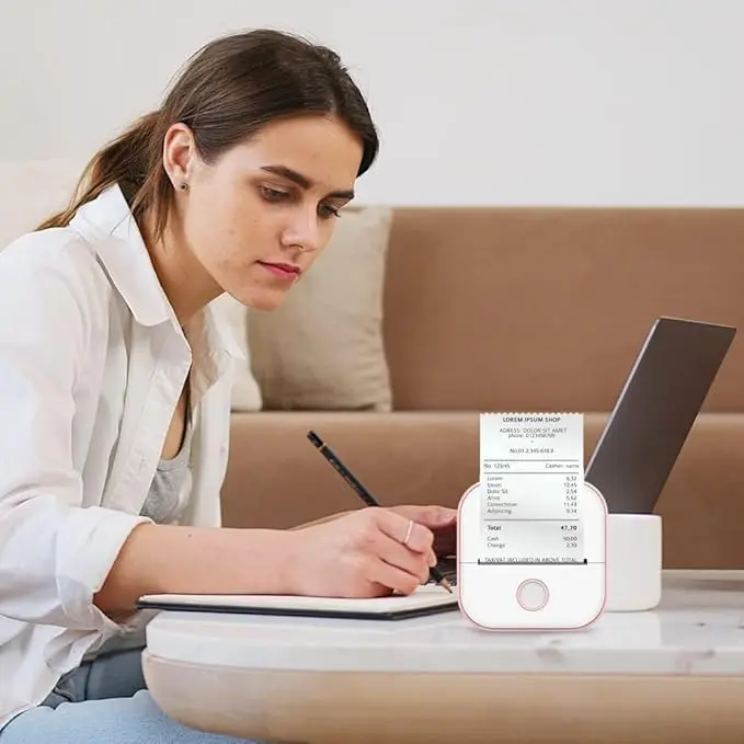 الطابعة الحرارية الصغيرة المحمولة للطلاب والتلاميذ (Mini Thermal Photo Printer)