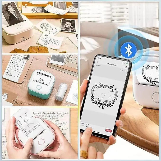 الطابعة الحرارية الصغيرة المحمولة للطلاب والتلاميذ (Mini Thermal Photo Printer)