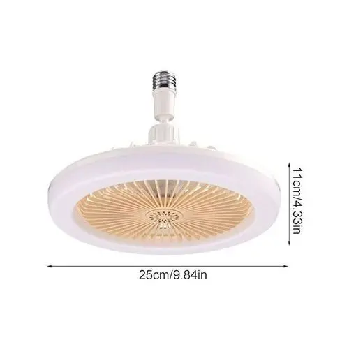 مروحة سقف ذكية مع إضاءة LED وريموت كنترول (ترتيب سهل E27)