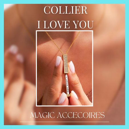 COLLIER "I LOVE YOU "