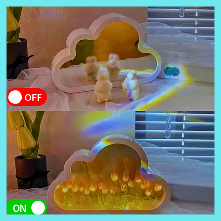 Lampe Tulipe Miroir Nuage