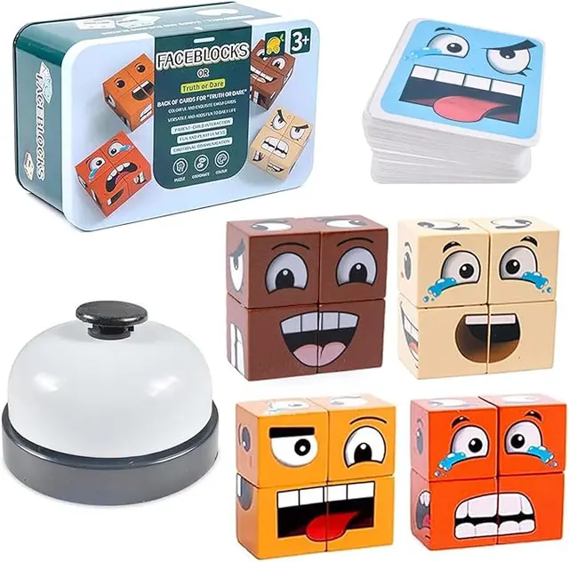 مكعب اللغز مع التعبيرات