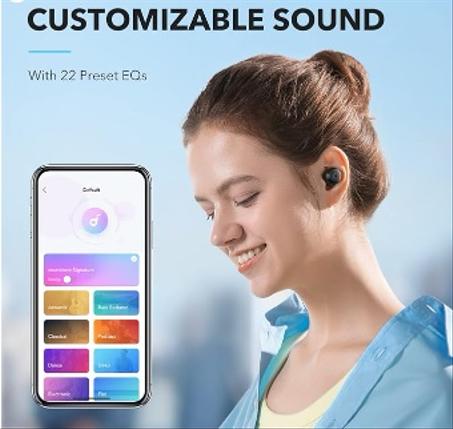 سماعات أذن لا سلكية مقاومة للماء، ب2 ميكروفونات و وقت تشغيل طويل لمدة 28 ساعة