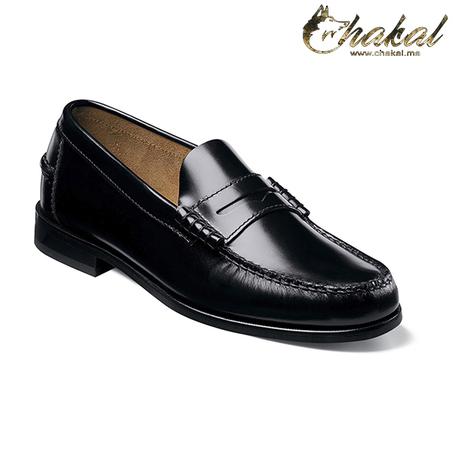 Chaussures Mocassin Odilon Noires en Cuir