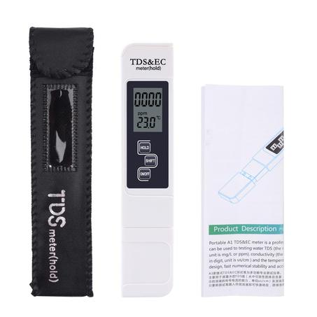 3 EN 1 EC TDS METRE APPAREIL DE MESURE DES PARTICULES SOLIDES DANS L'EAU / MESURER LA CONDUCTIVITÉ D'UNE SOLUTION