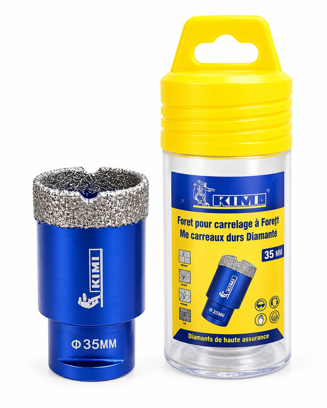 Scie cloches de Meuleuse diamant bleu KIMI 35 MM
