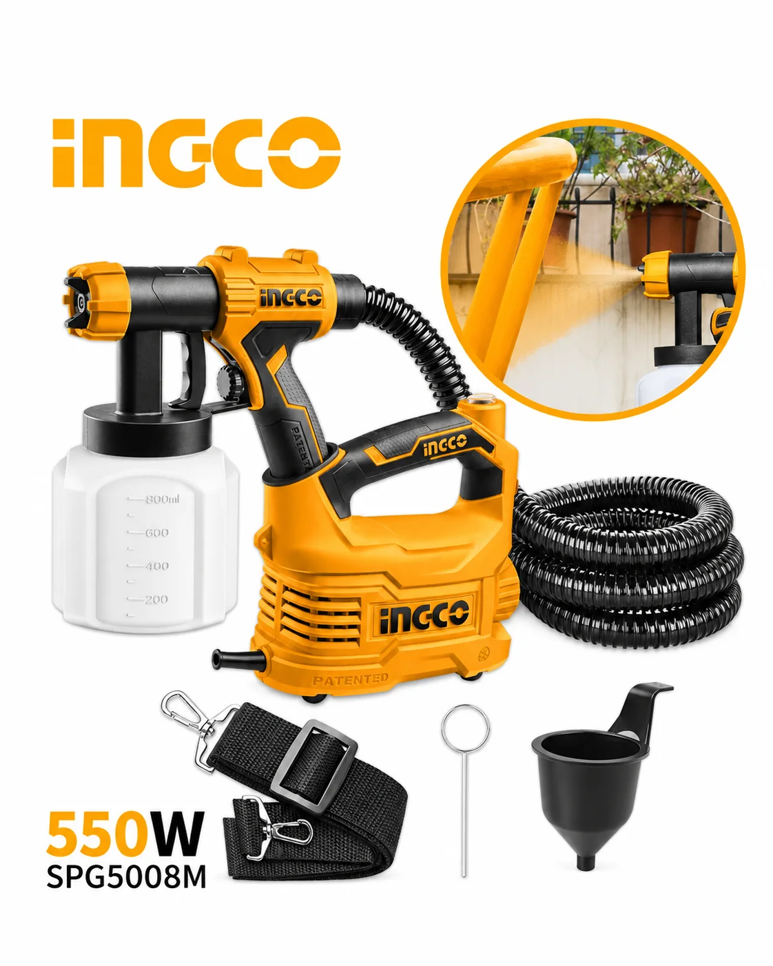 Pistolet A Peinture 550w INGCO