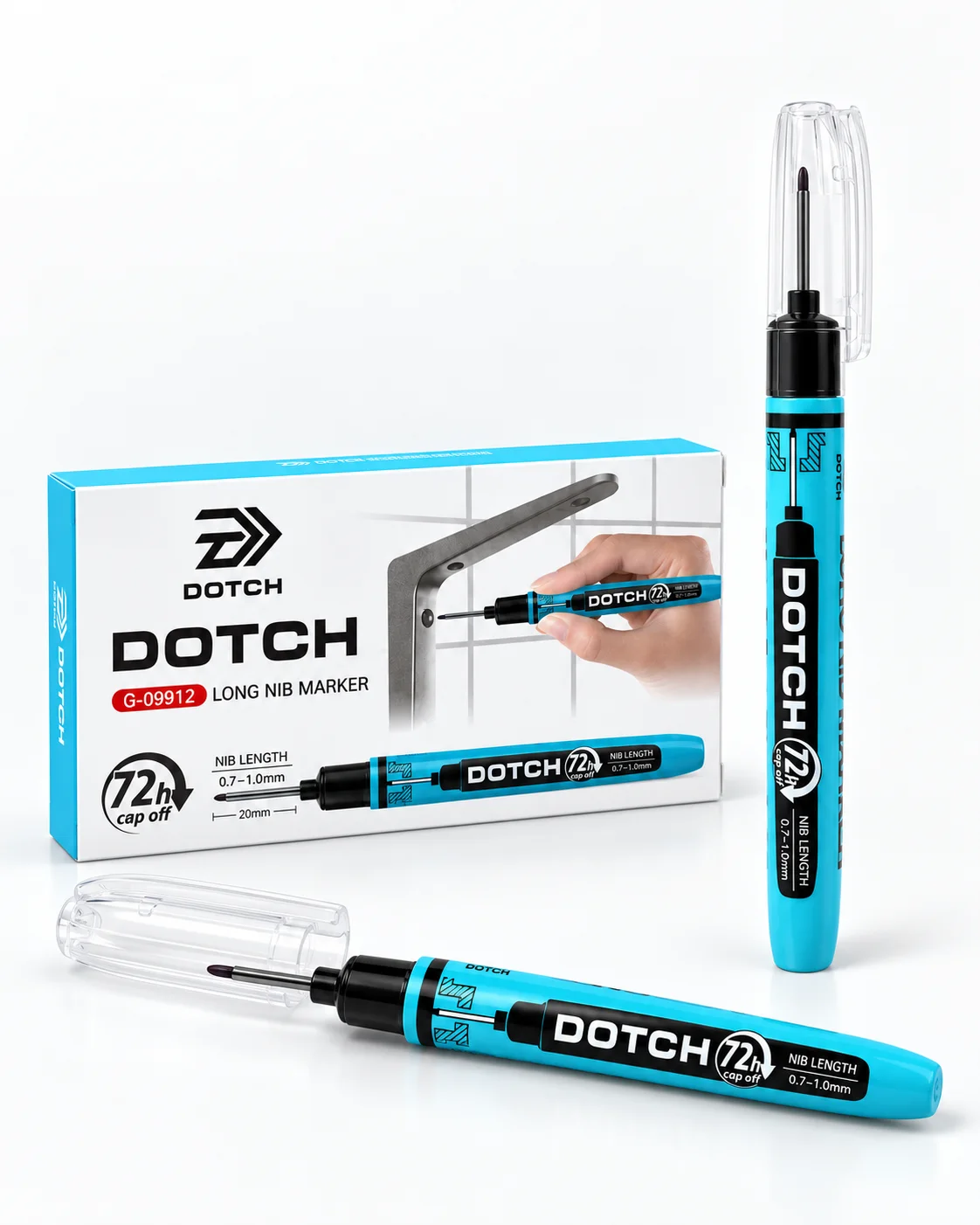 Pack 10 Stylo Professionnel Dotch Noir