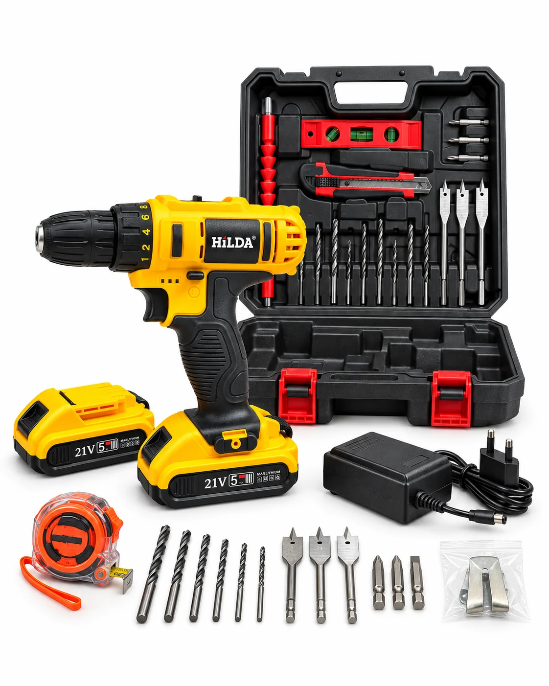 Pack Visseuse HiLDA 21V avec Accessoires