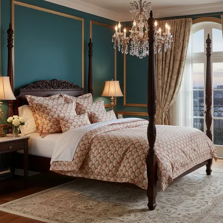 Couvre-Lit Couette Avec 2 taies d’oreiller — ÉMERAUDE NÉRÉIDE