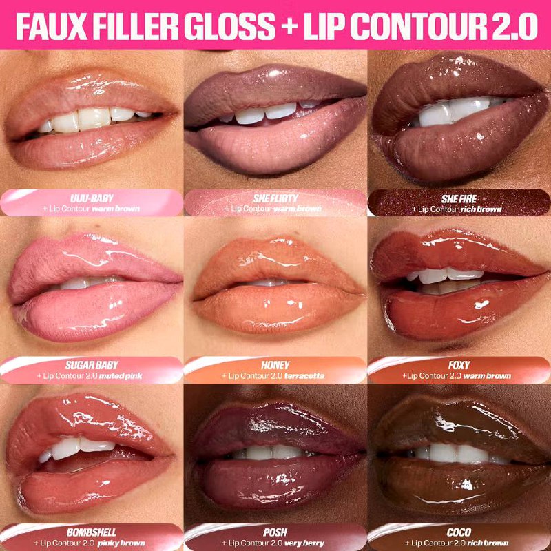 Le Huda Beauty Faux Filler Extra Shine Lip Gloss
