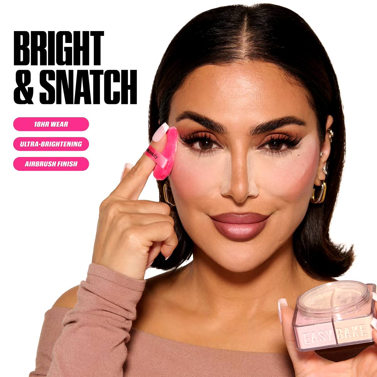 HUDA BEAUTY Easy Bake Loose Powder Duo - Cherry Peach