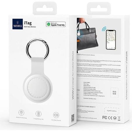 Wiwu iTag Tracker GPS Dispositif de suivi intelligent - Compatible Uniquement avec Apple Find My