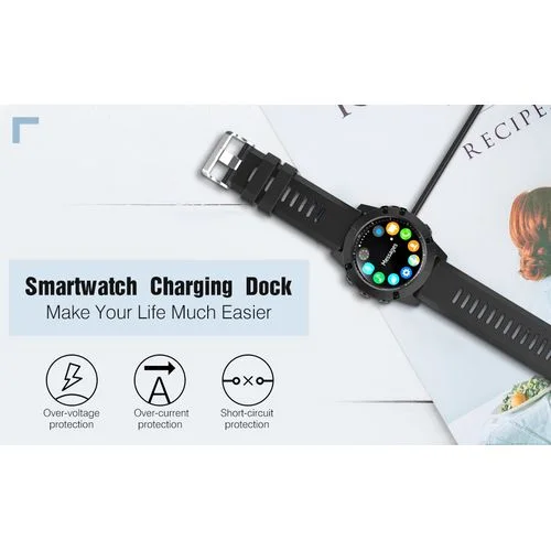 Lot De 2 Câbles De Charge USB-C Pour Garmin Fenix 7 7S 7X, Forerunner 945 265, Vivoactive 5 Et Plus - Charge Rapide Et Fiable