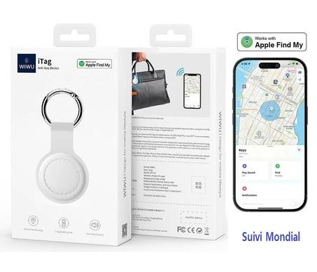 Localisateur d'objets Compatible avec Apple Find My - Dispositif de suivi intelligent mondial