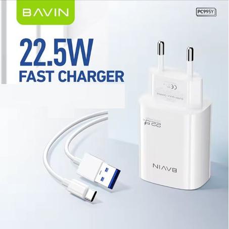 Chargeur  22.5W + Câble USB Type-C - Charge Rapide