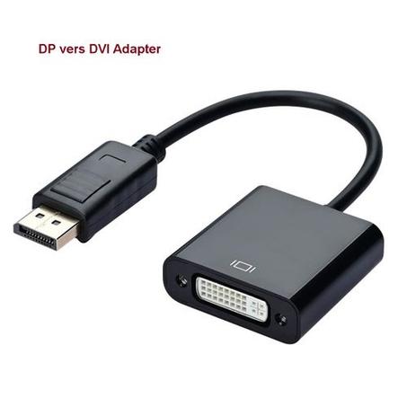 Adaptateur DisplayPort (DP) vers DVI (Mâle à Femelle)