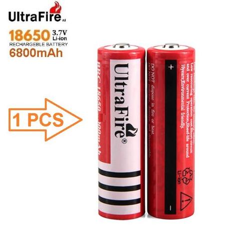 Pile Rechargeable 3.7V/18650/6800mAh (Ultra Fire)