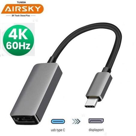Adaptateur Type-C Vers DisplayPort 4K@60Hz