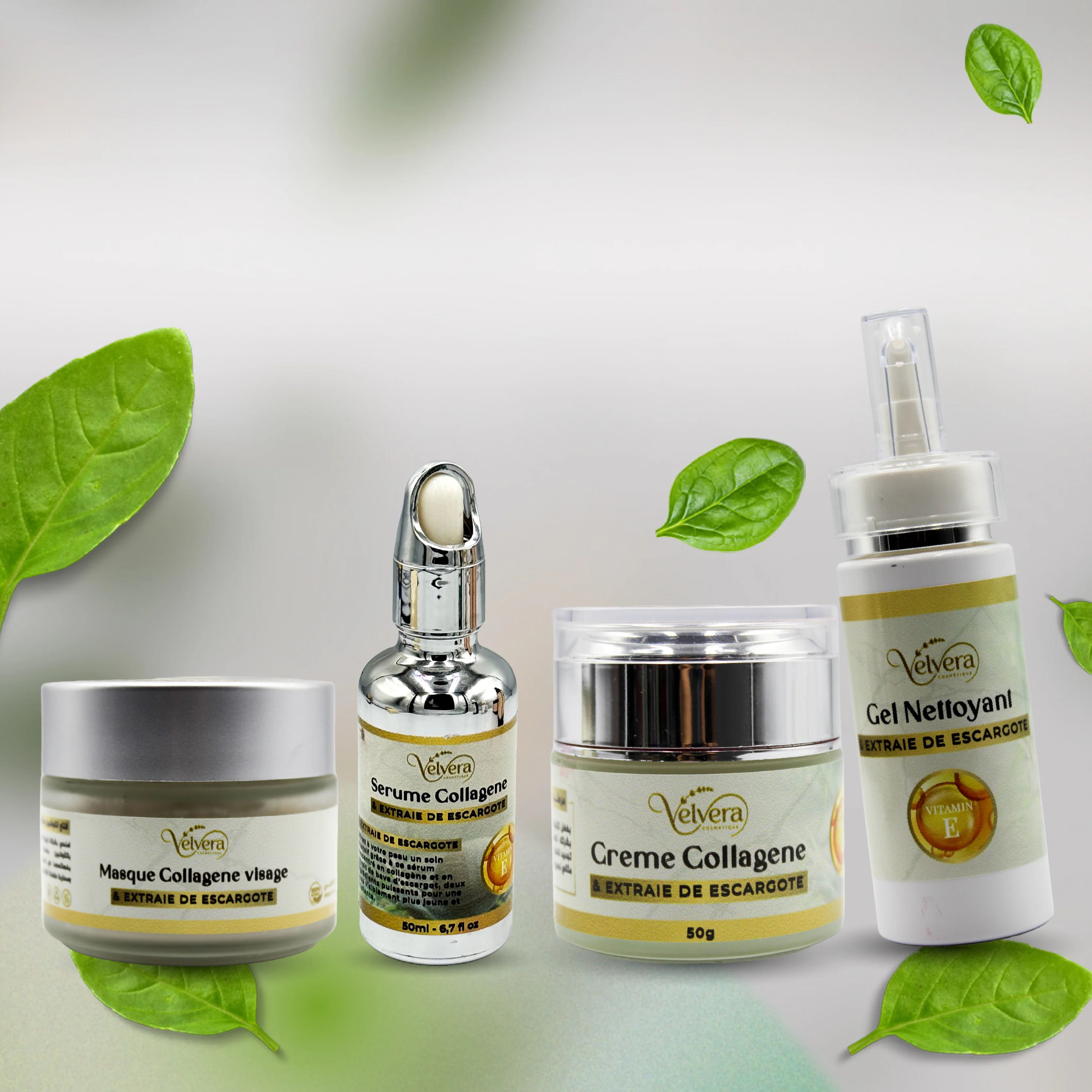 مجموعة العناية بالبشرة بمستخلص الحلزون