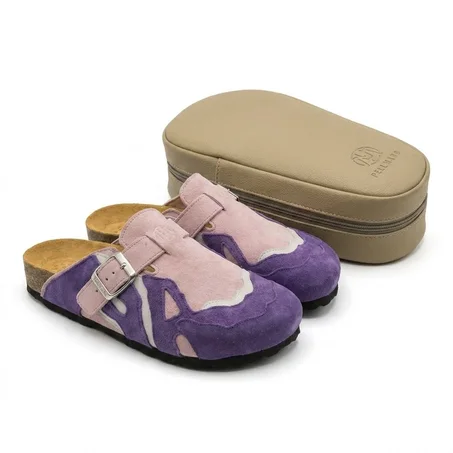Pellmaro Sabot en suède Rose bébé / Violet