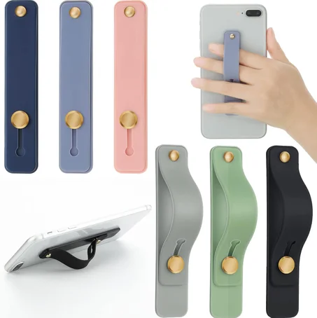 Weewooday 6 Piezas Soporte de Agarre para Teléfono Correa de Agarre para Teléfono Celular Correa Telescópica para Dedos Soporte Universal Kickstand para Dedos para la Mayoría de Teléfonos Int