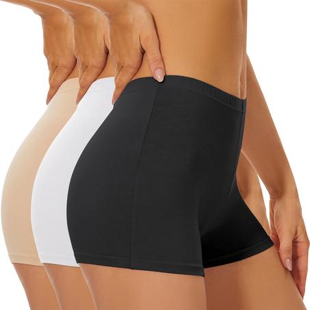 ملابس داخلية قطنية جيدة التهوية للنساء ، شورت مريح ، لا يظهر الملاكم ، سراويل أمان مطاطية ، تحت التنورة