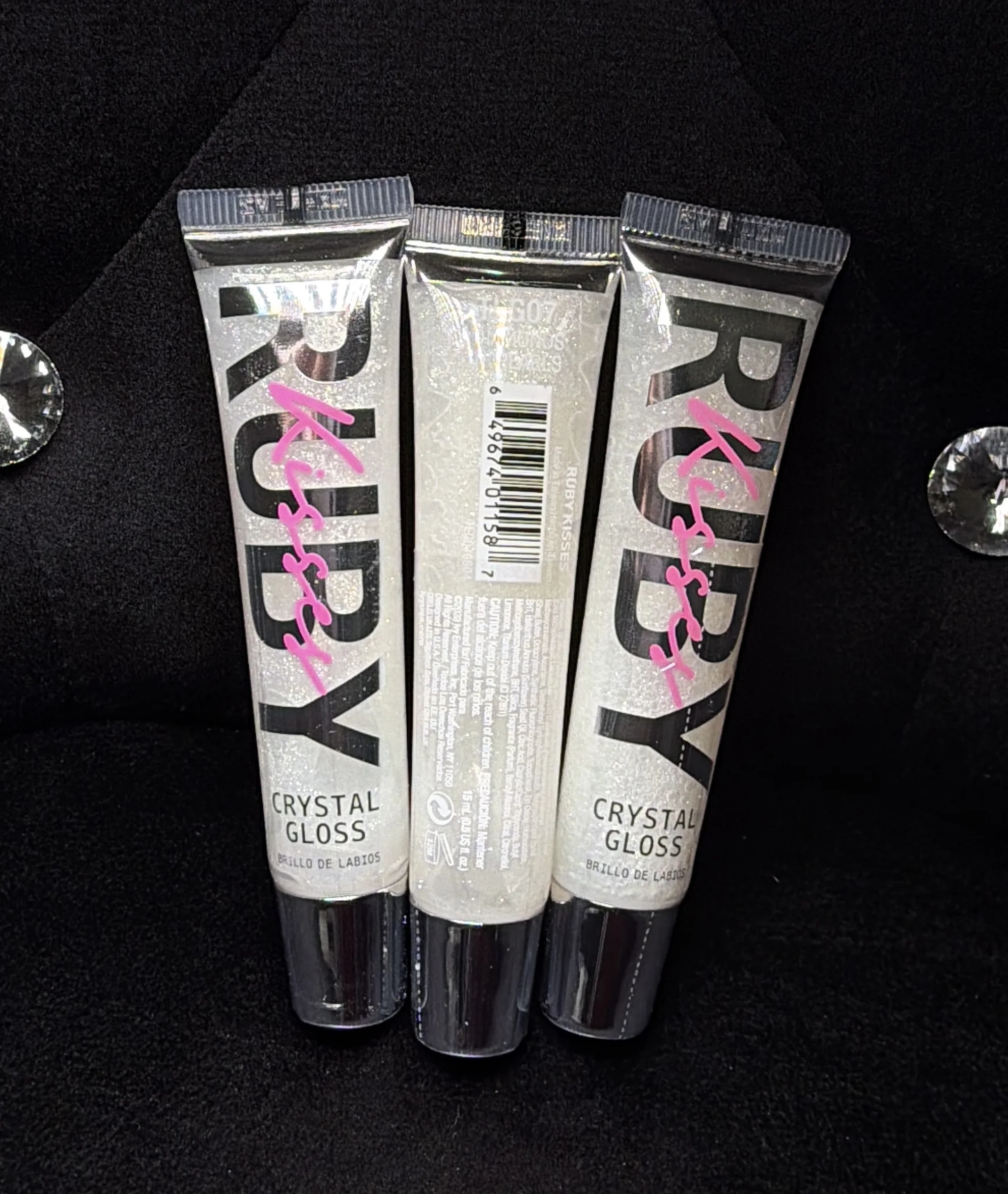 Ruby Kisses Crystal Gloss - Diamonds N Pearclear