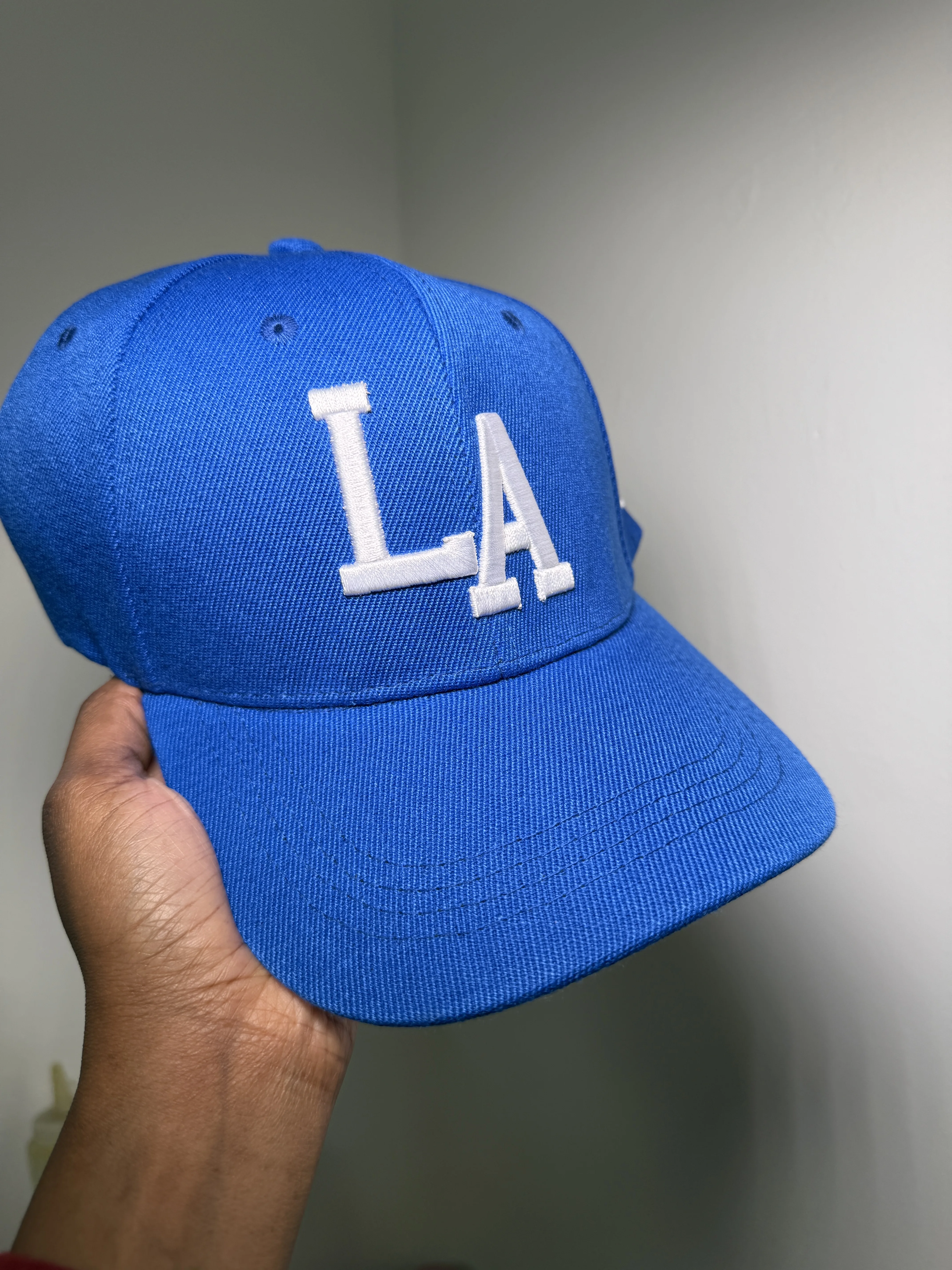 Chapeau LA - Bleu & Blanc