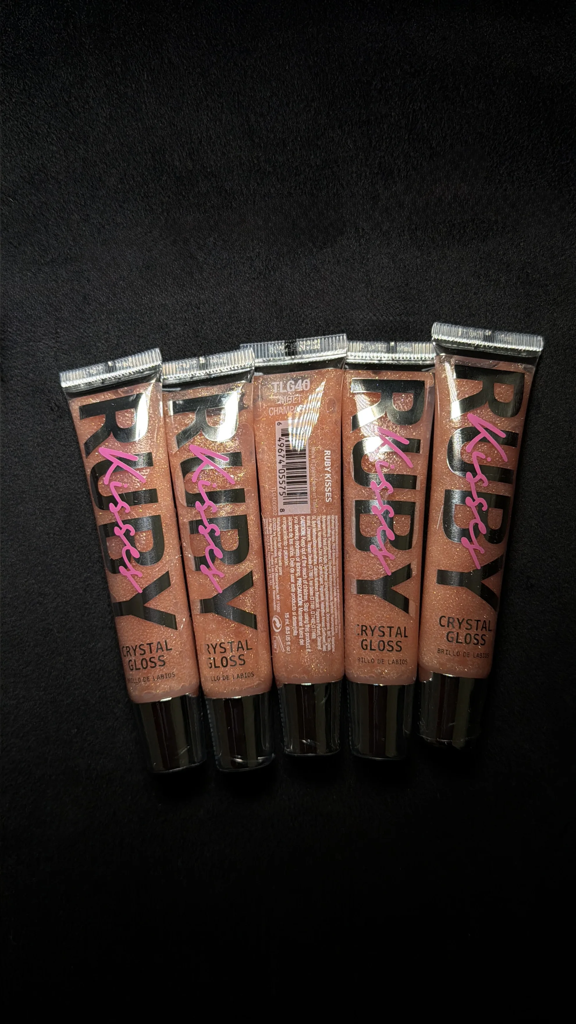 Ruby Kisses Crystal Gloss - Moet Champagne