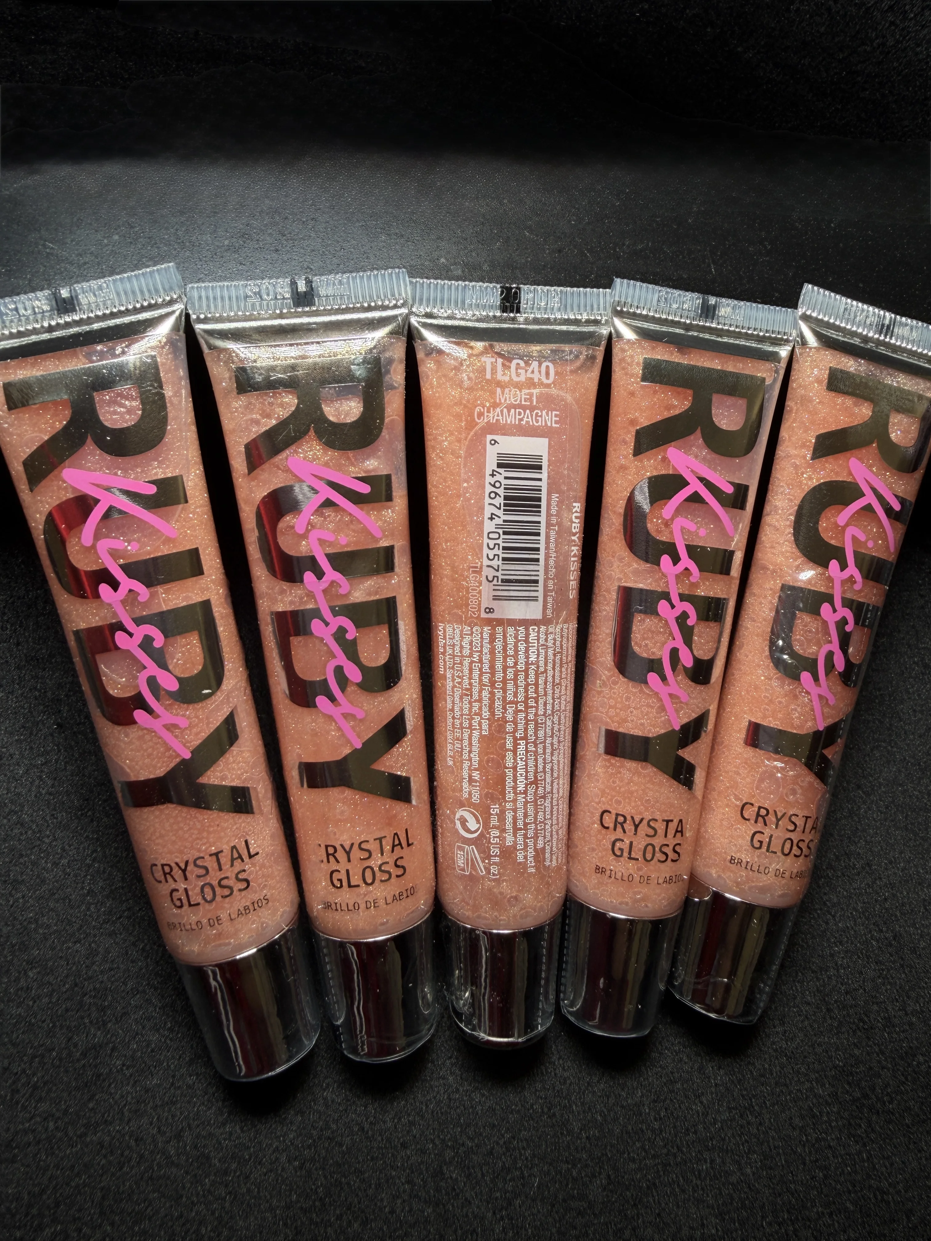 Ruby Kisses Crystal Gloss - Moet Champagne