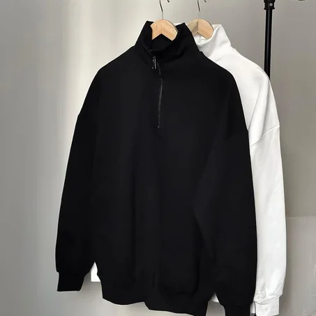 half zip sweatshirt