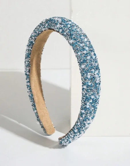 Bandeau en perles et strass