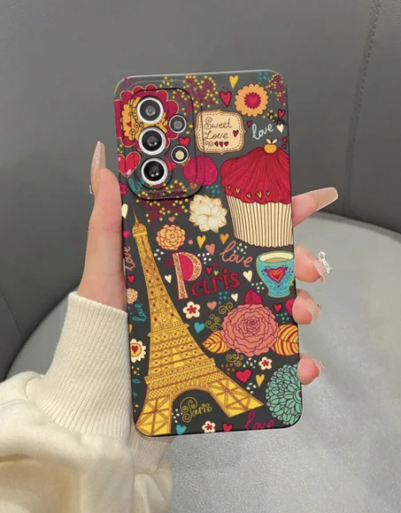Coque téléphone fleuri