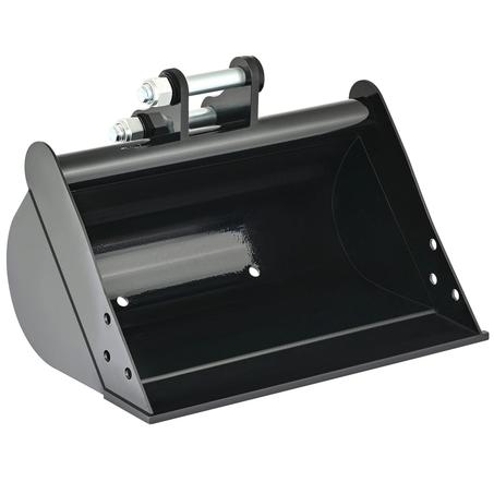 500mm Plain Flat Bucket Attachment 20" for Mini Excavator Digger with 2 Pins