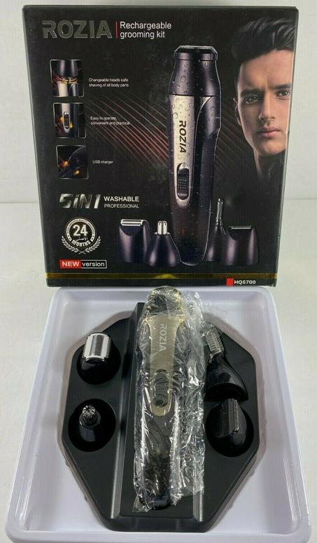 ROZIA Rechargeable All Over Washable Grooming Kit HQ5700 NEW