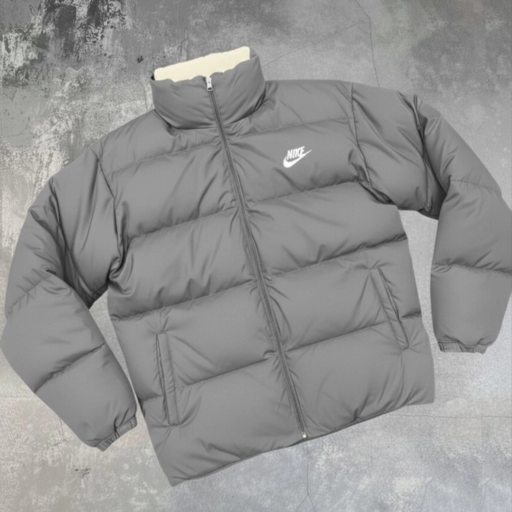 جاكيت نايك (NIKE) وجهين أصلي - دافئ، مقاوم للماء والبرد بتصميم عصري