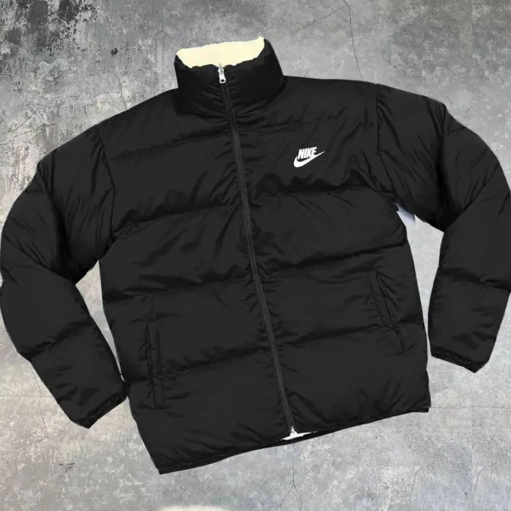 جاكيت نايك (NIKE) وجهين أصلي - دافئ، مقاوم للماء والبرد بتصميم عصري